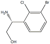 (R)-2-amino-2-(3-bromo-2-chlorophenyl)ethanol Struktur