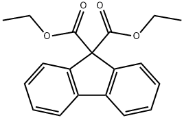 diethyl fluorene-9,9-dicarboxylate Struktur