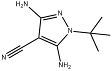 3,5-DIAMINO-1-(TERT-BUTYL)-1H-PYRAZOLE-4-CARBONITRILE Struktur