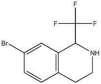 7-BROMO-1-(TRIFLUOROMETHYL)-1,2,3,4-TETRAHYDROISOQUINOLINE Struktur