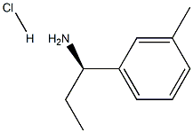 (1R)-1-(3-METHYLPHENYL)PROPYLAMINE HYDROCHLORIDE Struktur