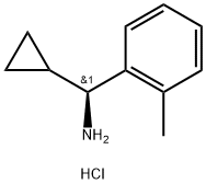 (1S)CYCLOPROPYL(2-METHYLPHENYL)METHYLAMINE HYDROCHLORIDE Struktur