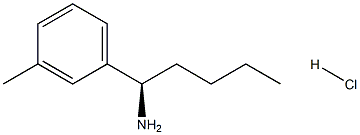 (1R)-1-(3-METHYLPHENYL)PENTAN-1-AMINE HYDROCHLORIDE Structure