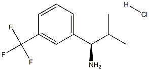 (R)-2-METHYL-1-(3-(TRIFLUOROMETHYL)PHENYL)PROPAN-1-AMINE HYDROCHLORIDE Struktur