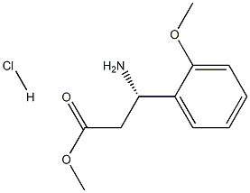 METHYL (3S)-3-AMINO-3-(2-METHOXYPHENYL)PROPANOATE HYDROCHLORIDE Struktur