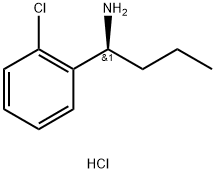 (1S)-1-(2-CHLOROPHENYL)BUTYLAMINE HYDROCHLORIDE Struktur