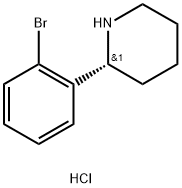 (R)-2-(2-bromophenyl)piperidine hydrochloride Struktur