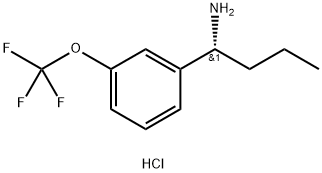 (1R)-1-[3-(TRIFLUOROMETHOXY)PHENYL]BUTYLAMINE HYDROCHLORIDE Struktur