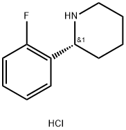 (R)-2-(2-fluorophenyl)piperidine hydrochloride Struktur