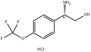 (2S)-2-AMINO-2-[4-(TRIFLUOROMETHOXY)PHENYL]ETHAN-1-OL HYDROCHLORIDE Struktur