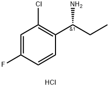 (1R)-1-(2-CHLORO-4-FLUOROPHENYL)PROPYLAMINE HYDROCHLORIDE Struktur