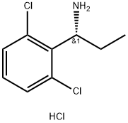 (1R)-1-(2,6-DICHLOROPHENYL)PROPAN-1-AMINE HYDROCHLORIDE Struktur