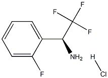 (S)-2,2,2-trifluoro-1-(2-fluorophenyl)ethan-1-amine hydrochloride Struktur