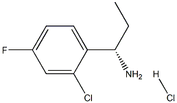 (1S)-1-(2-CHLORO-4-FLUOROPHENYL)PROPYLAMINE HYDROCHLORIDE Struktur