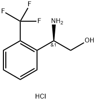 (2R)-2-AMINO-2-[2-(TRIFLUOROMETHYL)PHENYL]ETHAN-1-OL HYDROCHLORIDE Struktur