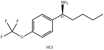 (1S)-1-[4-(TRIFLUOROMETHOXY)PHENYL]PENTYLAMINE HYDROCHLORIDE Struktur