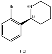 (S)-2-(2-bromophenyl)piperidine hydrochloride Struktur