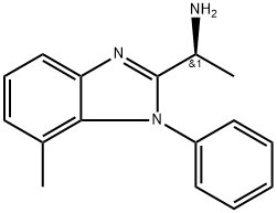 (S)-1-(7-METHYL-1-PHENYL-1H-BENZO[D]IMIDAZOL-2-YL)ETHANAMINE Struktur