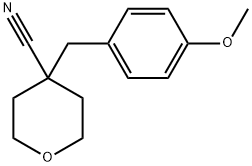 4-[(4-Methoxyphenyl)methyl]oxane-4-carbonitrile Struktur