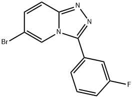 6-Bromo-3-(3-fluorophenyl)-[1,2,4]triazolo[4,3-a]pyridine Struktur