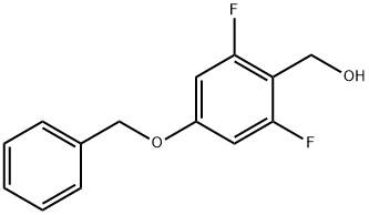 2,6-Difluoro-4-(phenylmethoxy)-benzenemethanol Struktur