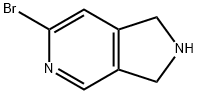 6-BROMO-2,3-DIHYDRO-1H-PYRROLO[3,4-C]PYRIDINE Struktur