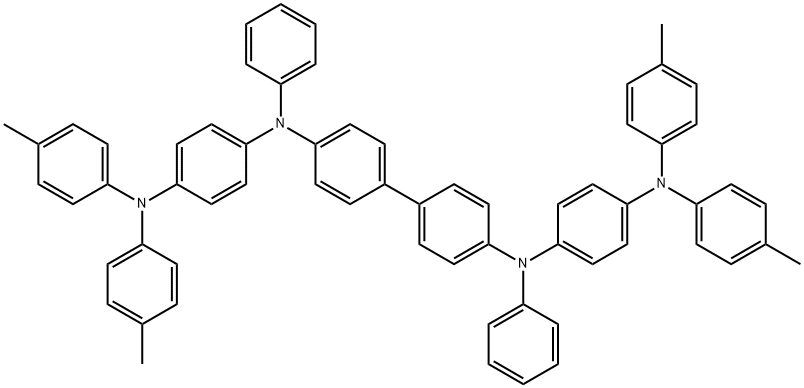 N,N' -Diphenyl-N,N' -di-[4-(N,N -di-p -tolyl-amino)phenyl]benzidine Struktur