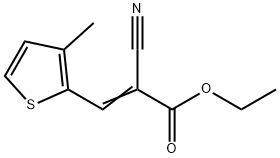 ethyl 2-cyano-3-(3-methyl-2-thienyl)acrylate Struktur