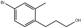 3-(4-Bromo-2-methyl-phenyl)-propan-1-ol Struktur