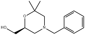 (S)-(4-BENZYL-6,6-DIMETHYLMORPHOLIN-2-YL)METHANOL Struktur