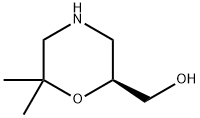 (S)-(6,6-DIMETHYLMORPHOLIN-2-YL)METHANOL Struktur