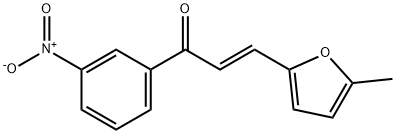 (2E)-3-(5-methylfuran-2-yl)-1-(3-nitrophenyl)prop-2-en-1-one Struktur