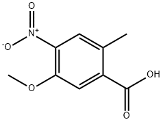 5-METHOXY-2-METHYL-4-NITROBENZOIC ACID Struktur