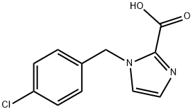 1-[(4-Chlorophenyl)methyl]-1H-imidazole-2-carboxylic acid Struktur