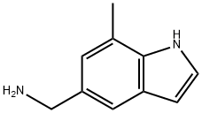 (7-methyl-1H-indol-5-yl)methanamine Struktur