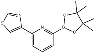 4-(6-(4,4,5,5-tetramethyl-1,3,2-dioxaborolan-2-yl)pyridin-2-yl)thiazole Struktur