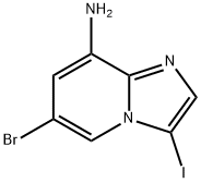 6-Bromo-3-iodo-imidazo[1,2-a]pyridin-8-ylamine Struktur