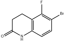 6-Bromo-5-fluoro-3,4-dihydro-1H-quinolin-2-one Struktur