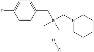 Piperidine,1-[[[(4-fluorophenyl)methyl]dimethylsilyl]methyl]-, hydrochloride (9CI) Struktur