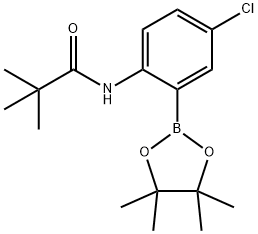 5-Chloro-2-(pivaloylamino)phenylboronic acid pinacol ester Struktur