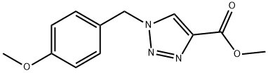 methyl 1-[(4-methoxyphenyl)methyl]-1H-1,2,3-triazole-4-carboxylate Struktur