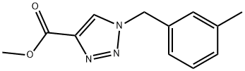 methyl 1-[(3-methylphenyl)methyl]-1H-1,2,3-triazole-4-carboxylate Struktur