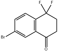 7-BROMO-4,4-DIFLUORO-3,4-DIHYDRONAPHTHALEN-1(2H)-ONE Struktur