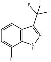 7-Fluoro-3-(trifluoromethyl)-1H-indazole Struktur