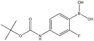 (4-((TERT-BUTOXYCARBONYL)AMINO)-2-FLUOROPHENYL)BORONIC ACID Struktur