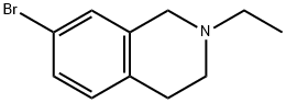 7-Bromo-2-ethyl-1,2,3,4-tetrahydro-isoquinoline Struktur