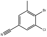 4-BROMO-3-CHLORO-5-METHYLBENZONITRILE Struktur