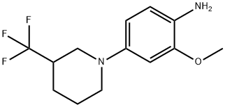 2-METHOXY-4-(3-TRIFLUOROMETHYL-PIPERIDIN-1-YL)ANILINE Struktur