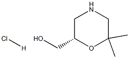 (S)-(6,6-DIMETHYLMORPHOLIN-2-YL)METHANOL HCL Struktur