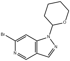 6-BROMO-1-(OXAN-2-YL)-1H-PYRAZOLO[4,3-C]PYRIDINE Struktur